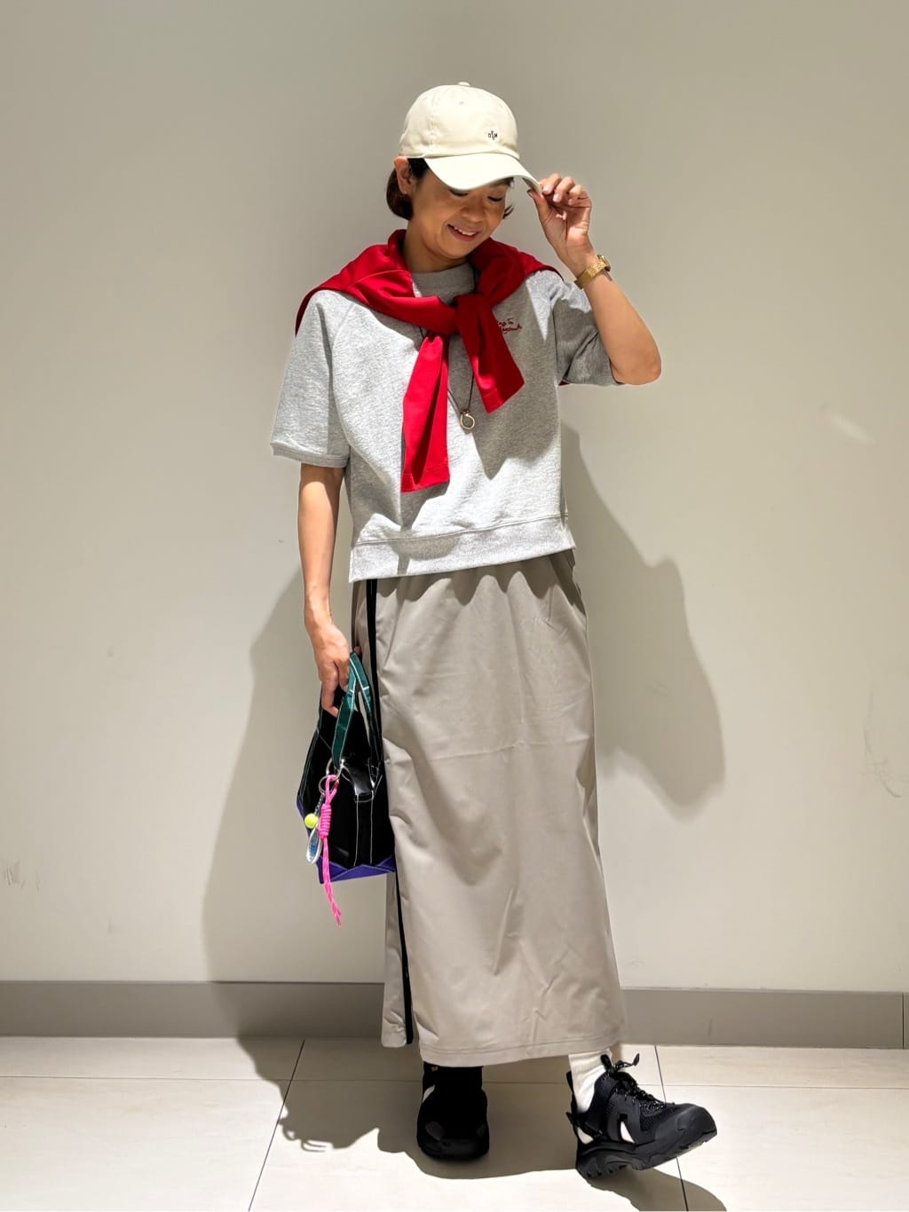 Haruさんの「Dessin｜【洗える】スナップボタンカーディガン」を使ったコーディネート