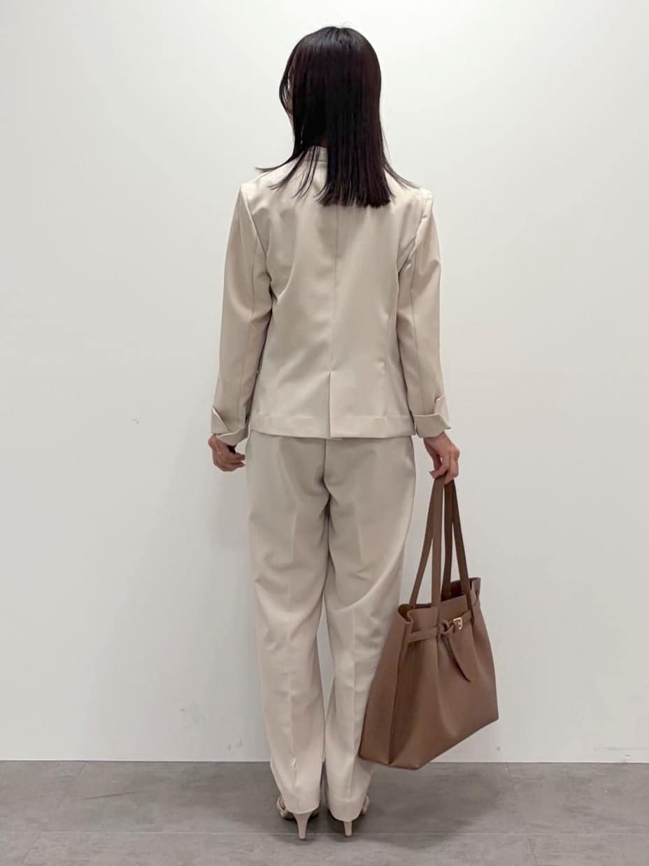 kozuさんの「index｜【接触冷感／吸水速乾】ノーカラージャケット／セットアップ対応可《洗える／防シワ／ストレッチ》」を使ったコーディネート
