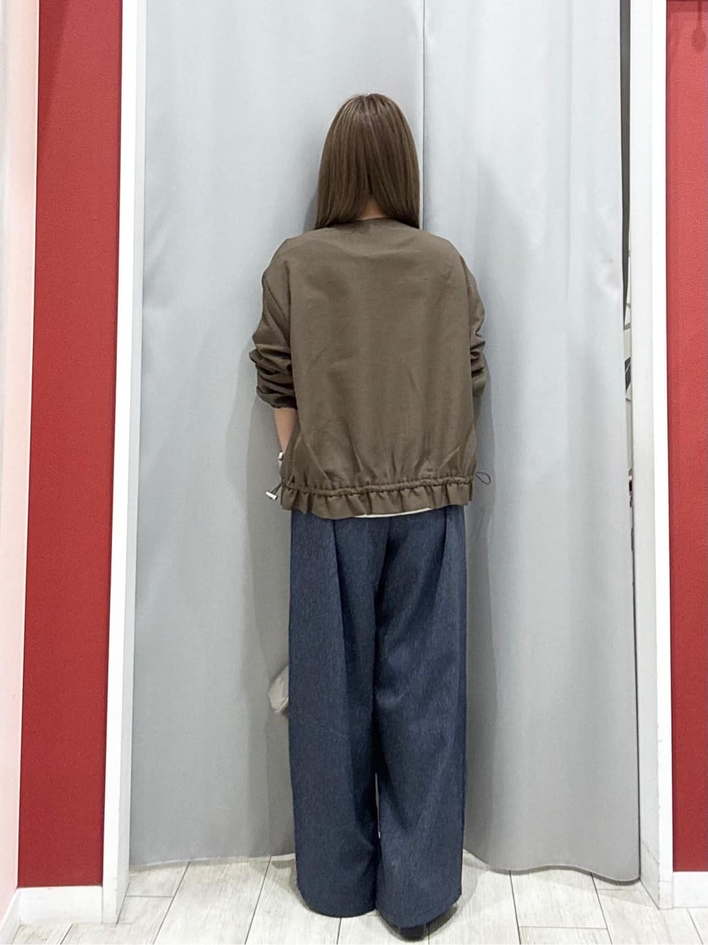 shioさんの「SHOO･LA･RUE｜【洗濯機可/S-LL】シンプルだけど華やか レースの5分袖ニット」を使ったコーディネート