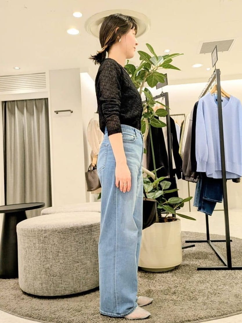 サオリさんの「UNTITLED｜【人気デニム】MAKE&times;DENIM WIDE」を使ったコーディネート