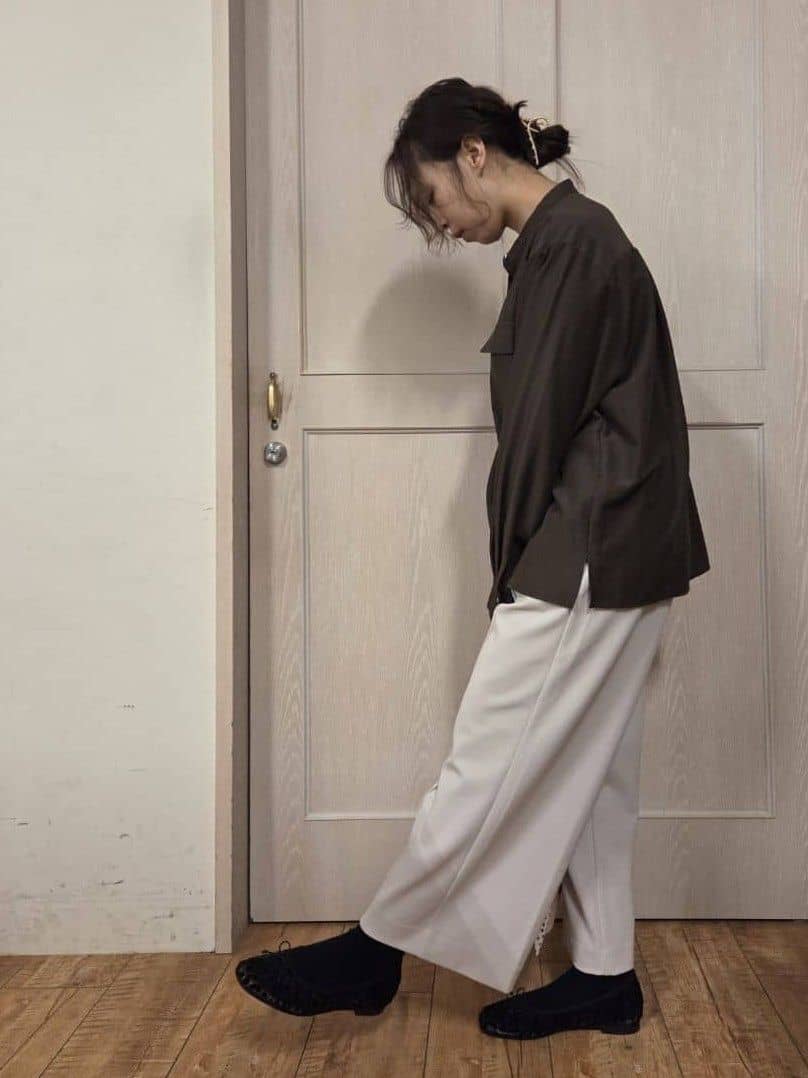 masamiさんの「SHOO･LA･RUE｜【ふかふか】フェミニンにもカジュアルにも合わせやすい 大人のバレエシューズ」を使ったコーディネート