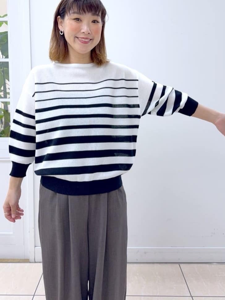 Osawaさんの「Dessin｜【洗える】シアーリラックスニット」を使ったコーディネート
