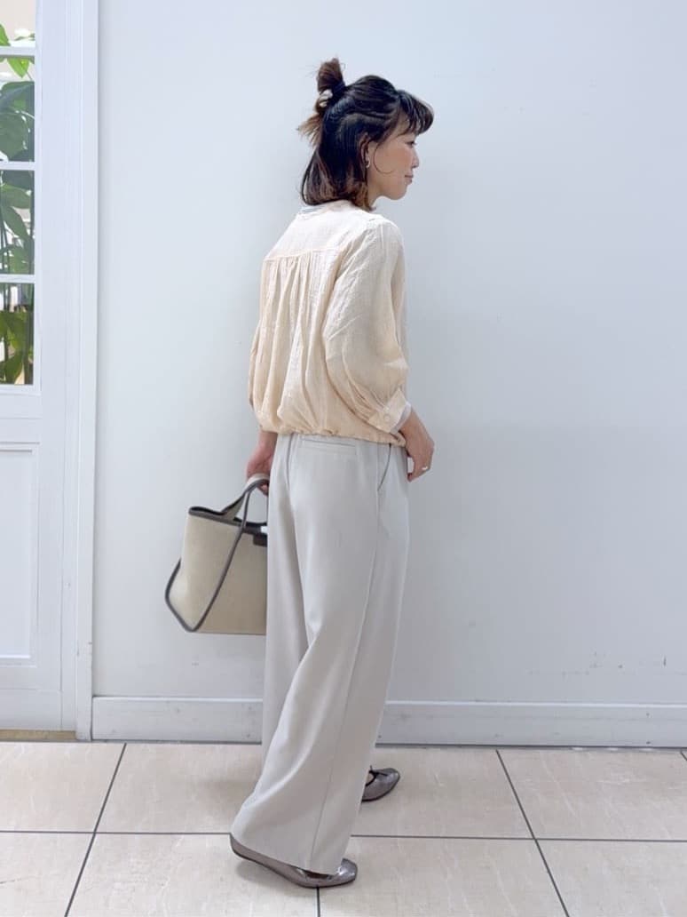 Osawaさんの「Dessin｜【洗える】シアーチュールポイントカットソー」を使ったコーディネート