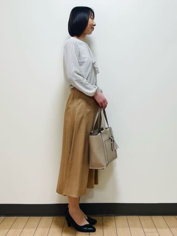 Riiさんの「Reflect｜【UVカット／接触冷感】フロントフリルシフォンブラウス」を使ったコーディネート
