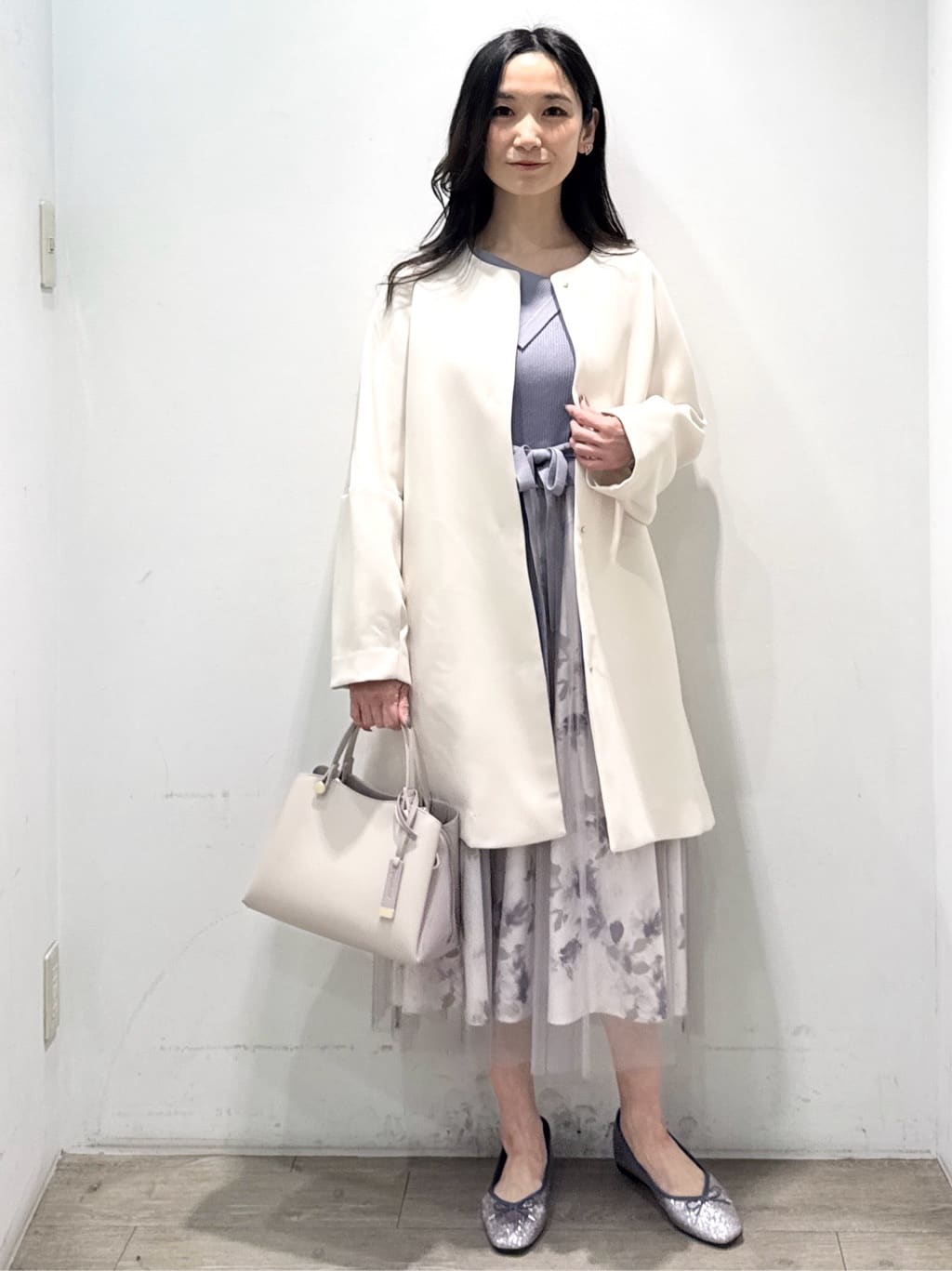 yuicciさんの「OPAQUE.CLIP｜フォルムスリーブミドルコート【洗濯機OK】」を使ったコーディネート