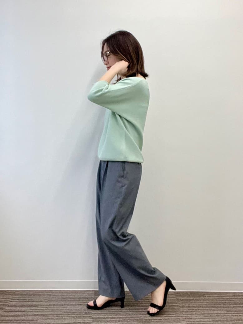 saoriさんの「【手洗い可】ラメガーターニット」を使ったコーディネート