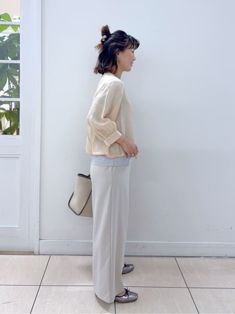 Osawaさんの「Dessin｜【洗える】シアーチュールポイントカットソー」を使ったコーディネート