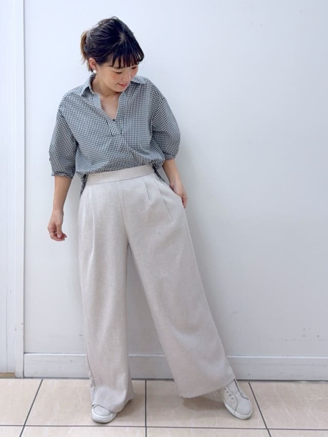 Osawaさんの「Dessin｜【洗える】スキッパーシャツブラウス」を使ったコーディネート