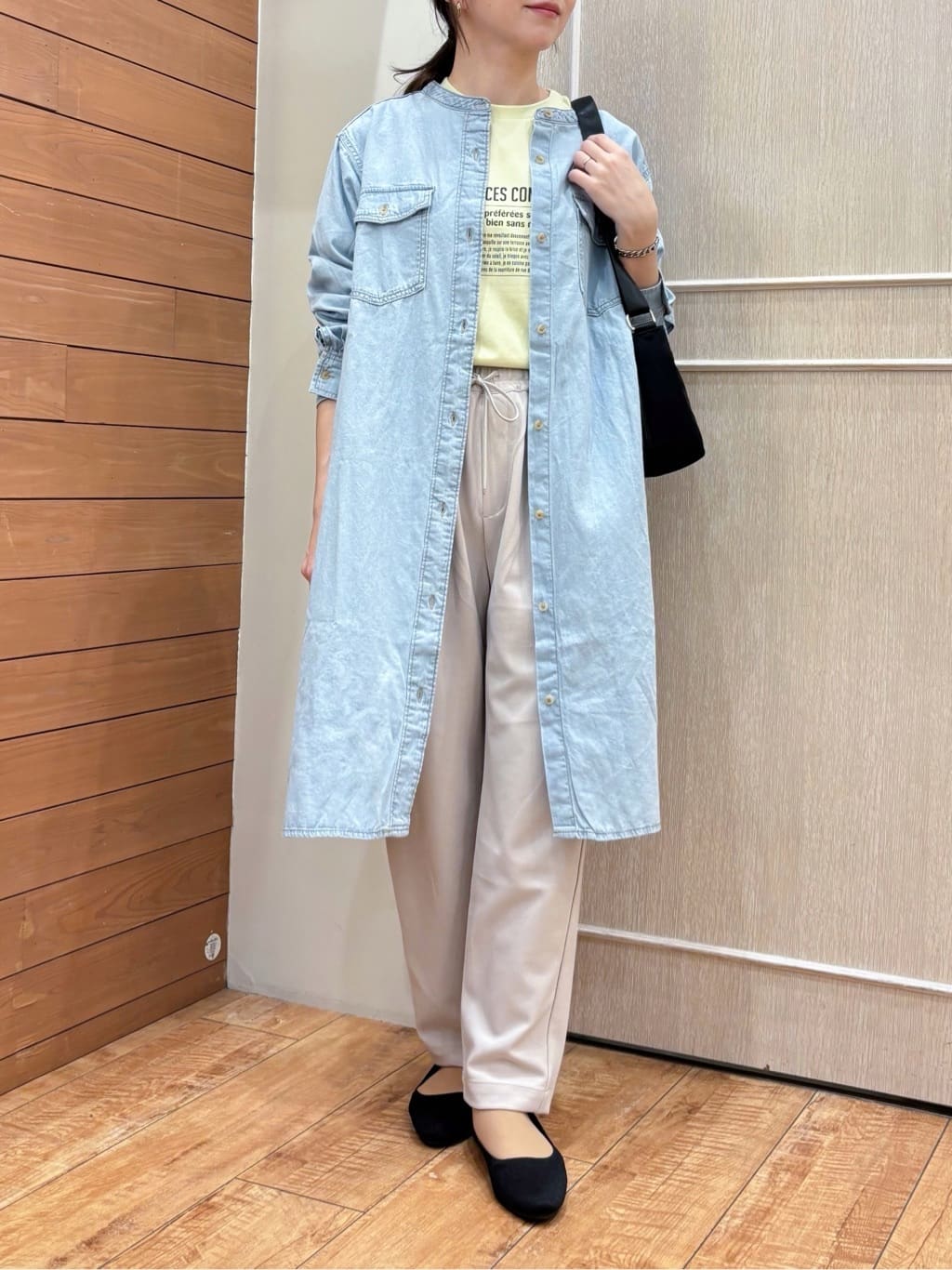 なみさんの「SHOO･LA･RUE｜【綿100％/S-LL/プチプラ】選べる3柄 プリントアソートロンT」を使ったコーディネート