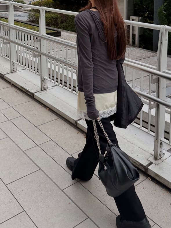 kanamiさんの「CODE A｜【Re】sheer hoodie tee」を使ったコーディネート