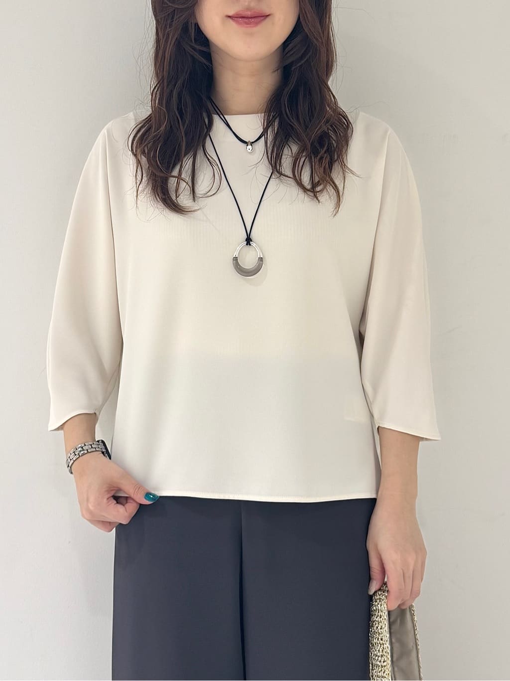 そんさんの「INDIVI｜【接触冷感／透湿／着る日傘】ノーカラージャケット」を使ったコーディネート