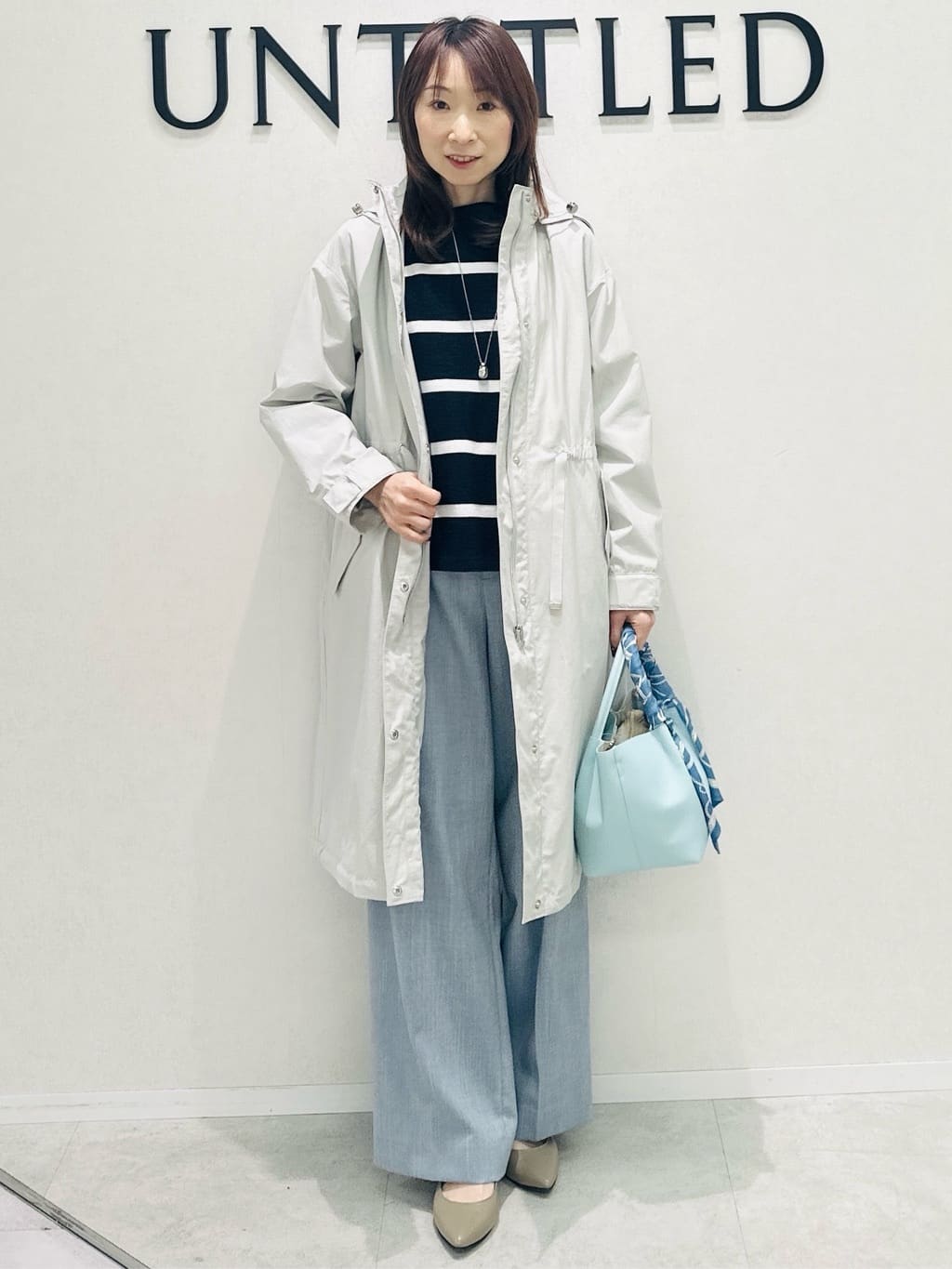 Miwaさんの「UNTITLED｜◆【2WAY/洗える/はっ水】グログランモッズコート」を使ったコーディネート