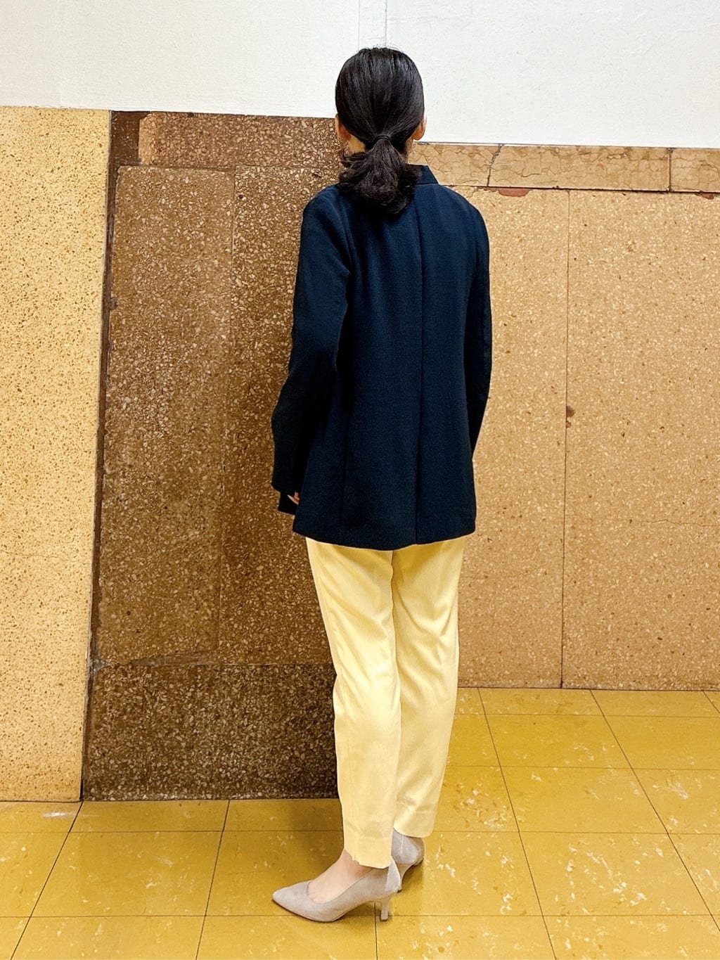 hattoriさんの「INDIVI｜【洗える／着心地楽ちん】ブラウス風ストライプカットソートップス」を使ったコーディネート