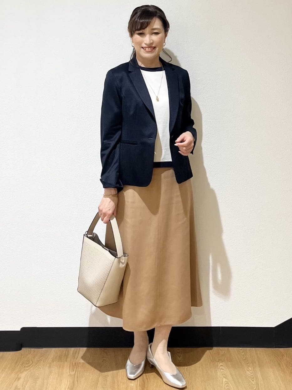 ayaさんの「Reflect｜【SS-4Lサイズ／UVカット／接触冷感】匠ジャケット／ベーシックテーラード」を使ったコーディネート