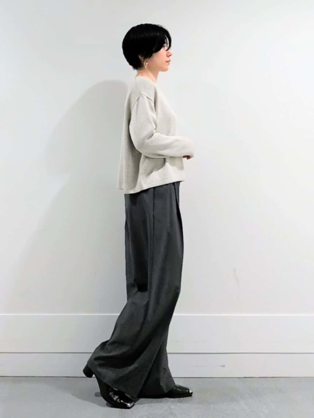 ミズタさんの「UNTITLED｜◆【洗える/光沢感】ファンシーヤーンニット」を使ったコーディネート