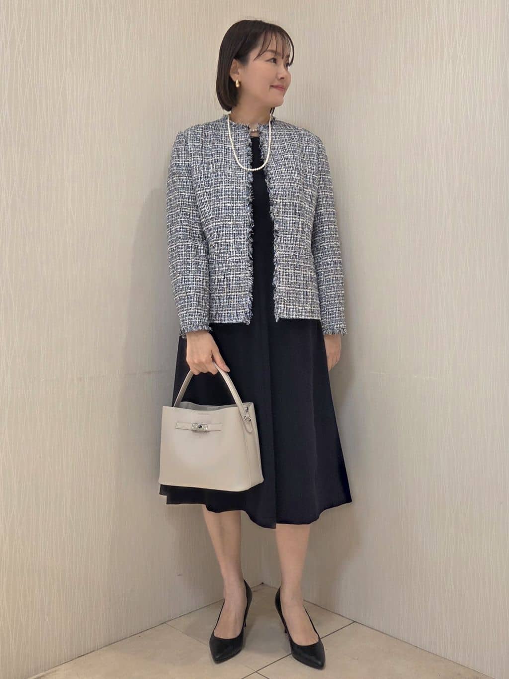 naokoさんの「UNTITLED｜【仕事着/スーツ】ファンシーツイード ジャケット」を使ったコーディネート