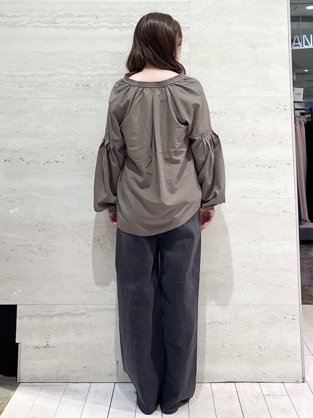 かほさんの「OPAQUE.CLIP｜ストレッチバギーデニム【洗濯機洗い可】《SS～LL》」を使ったコーディネート