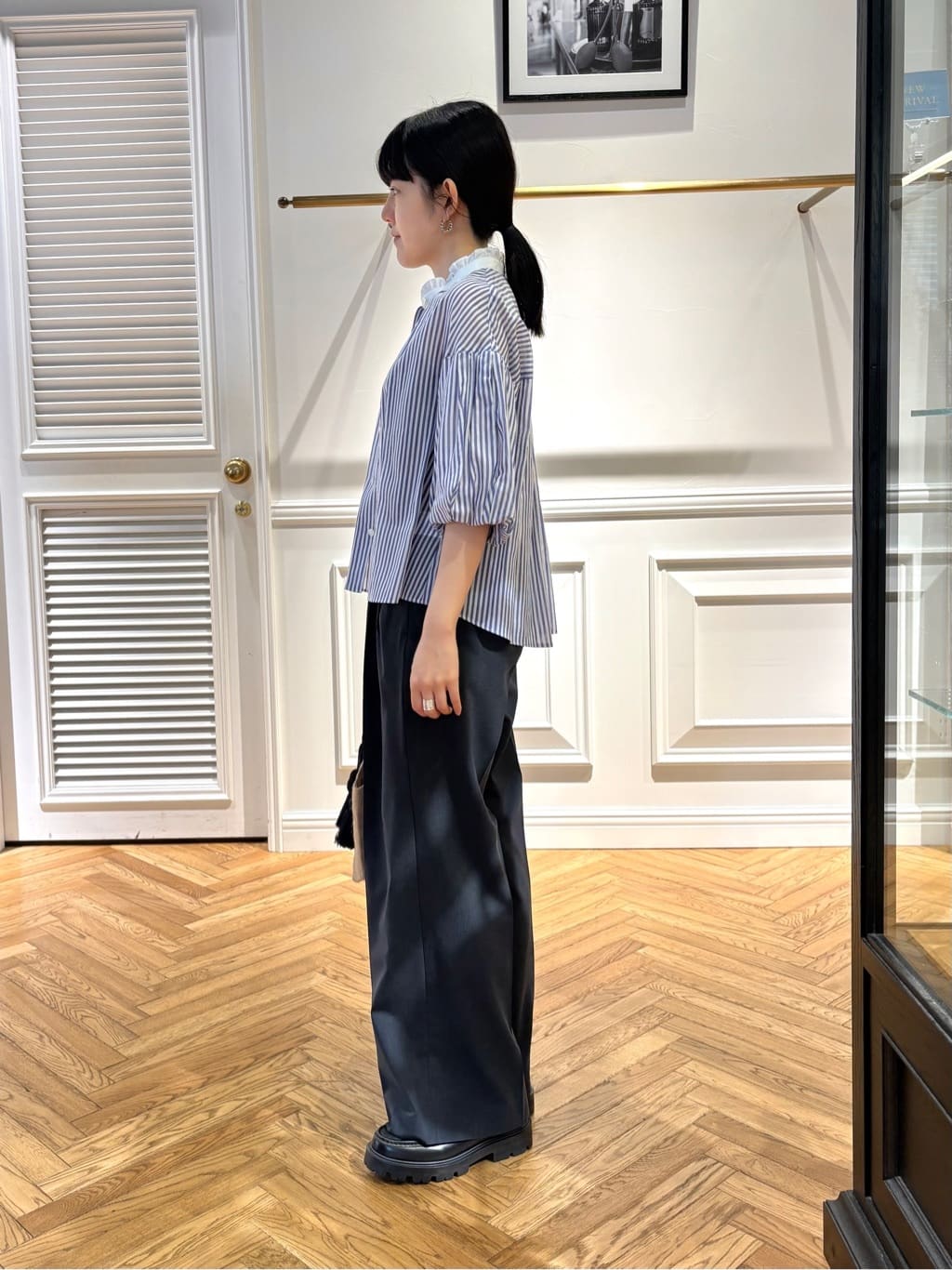 cocoさんの「DRESSTERIOR｜◆【otonaMUSE5月号掲載/ウォッシャブル】ロンドンストライプクレリックブラウス」を使ったコーディネート