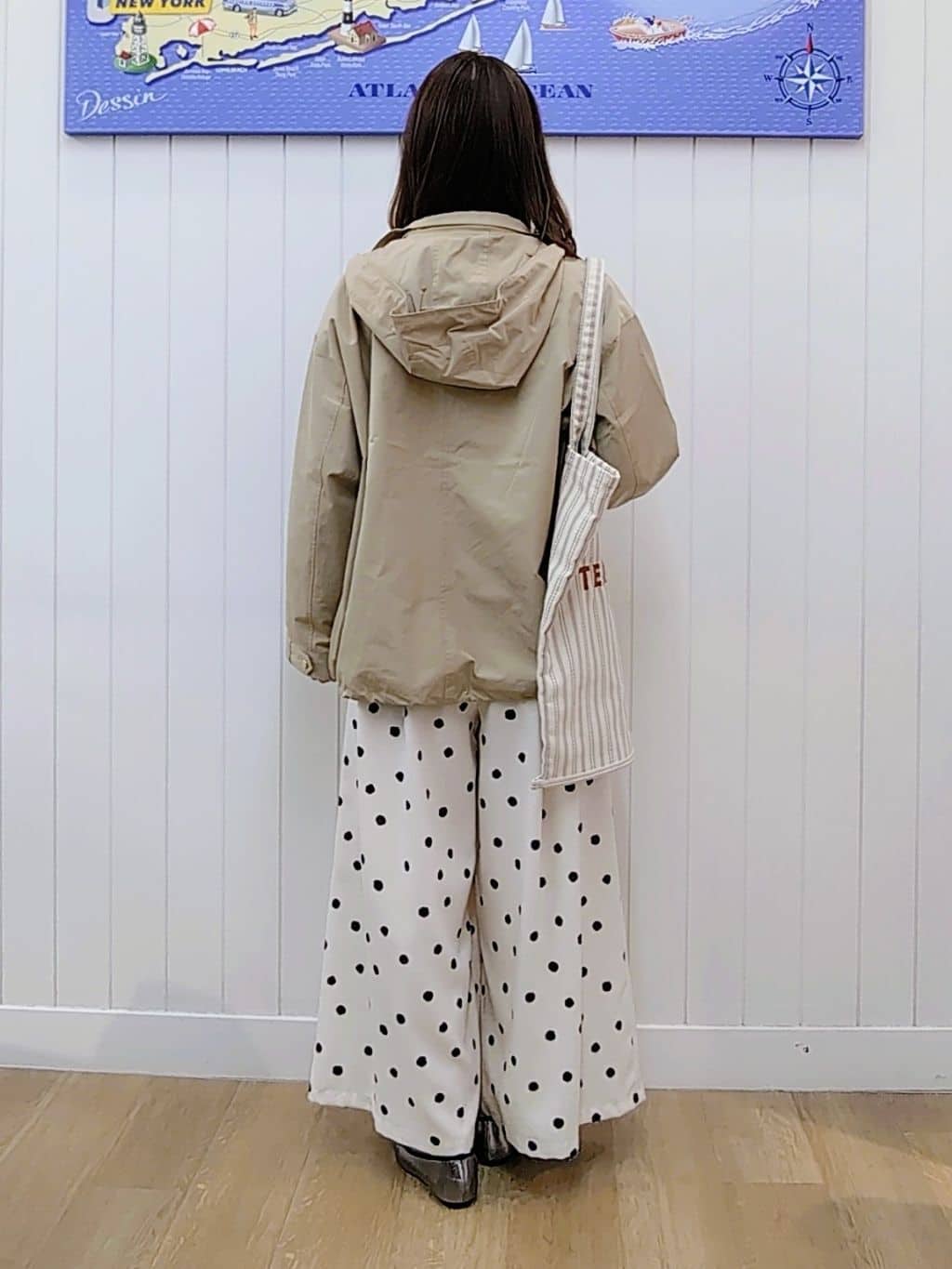itoさんの「Dessin｜【撥水/2WAY】フーディーブルゾン」を使ったコーディネート