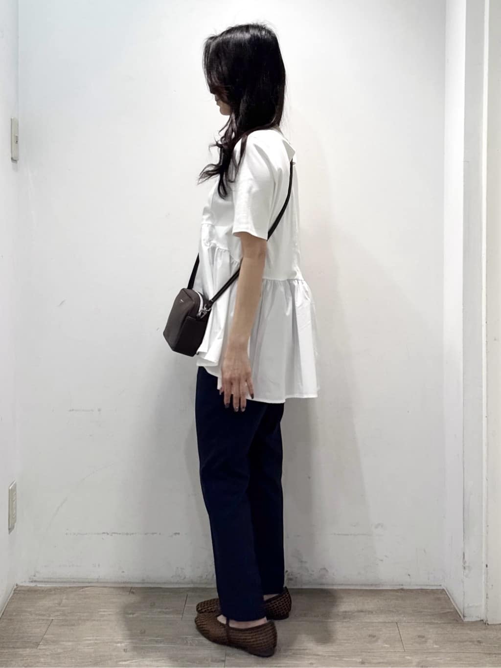 yuicciさんの「OPAQUE.CLIP｜ハイストレッチイージースティックパンツ【洗濯機OK】」を使ったコーディネート