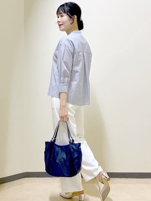  beni_gingerさんの「Reflect｜【接触冷感】八分袖フロントフリルブラウス」を使ったコーディネート