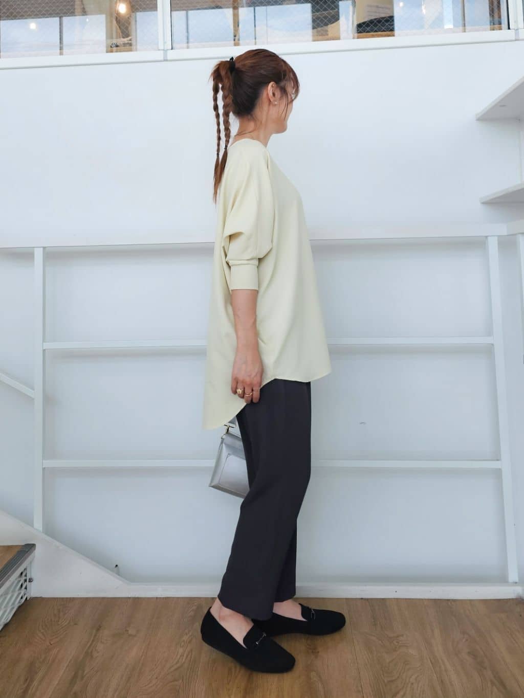 ゆゆさんの「SHOO･LA･RUE｜【ひんやり/UV/SS-3L/セットアップ可】さらさらぷるん イージーテーパードパンツ」を使ったコーディネート