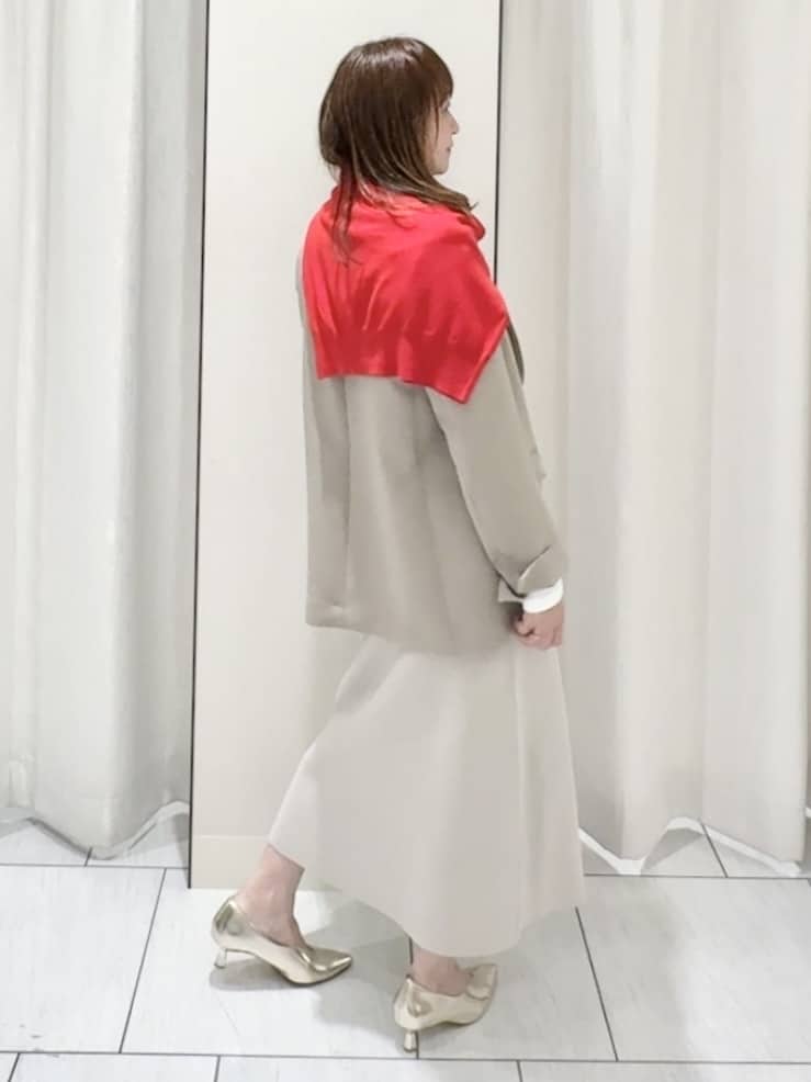 ʏᴜᴋɪᴋᴏさんの「UNTITLED｜◆【洗える/ストレッチ性】ダブルブレストジャケット」を使ったコーディネート