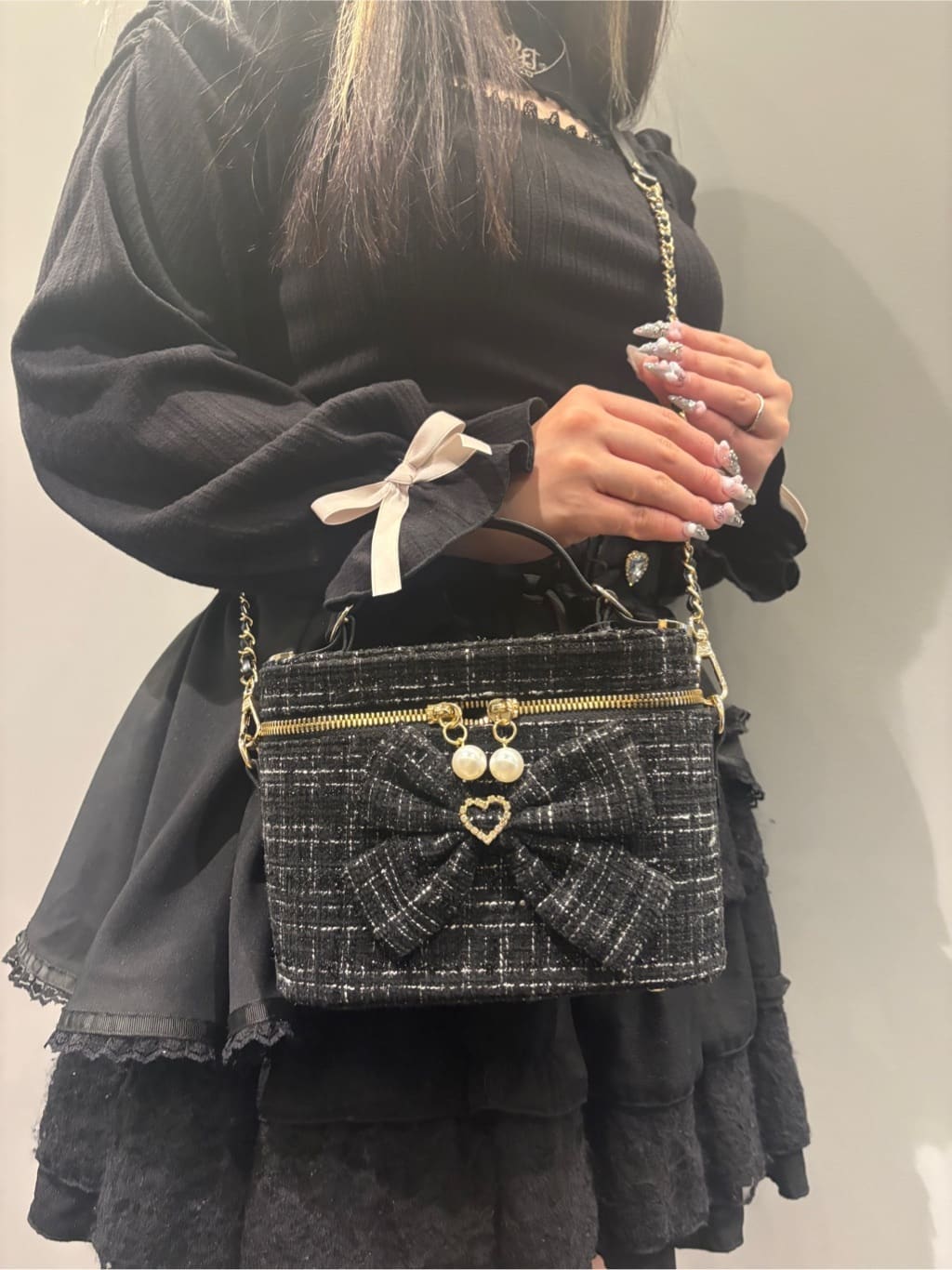 ひなさんの「ESPERANZA｜4色展開リボン付きソックス」を使ったコーディネート