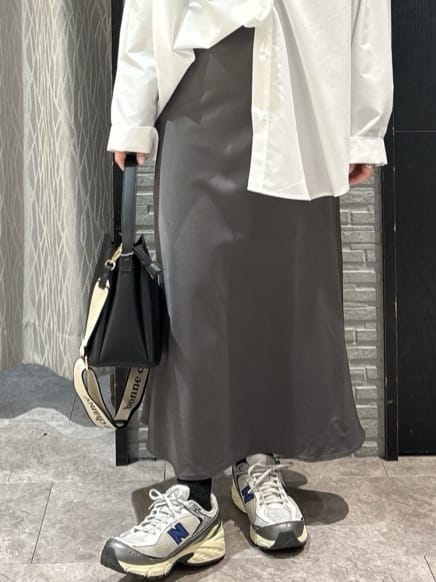 ga_riさんの「THE SHOP TK｜ゆったりシルエットで体型カバー ロングシャツ」を使ったコーディネート