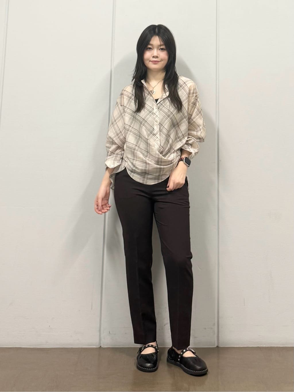 mizukiさんの「INDIVI｜【洗える／UVケア／麻調】シングルジャケット」を使ったコーディネート