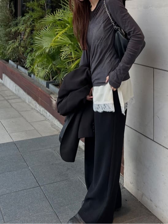 kanamiさんの「CODE A｜【Re】sheer hoodie tee」を使ったコーディネート