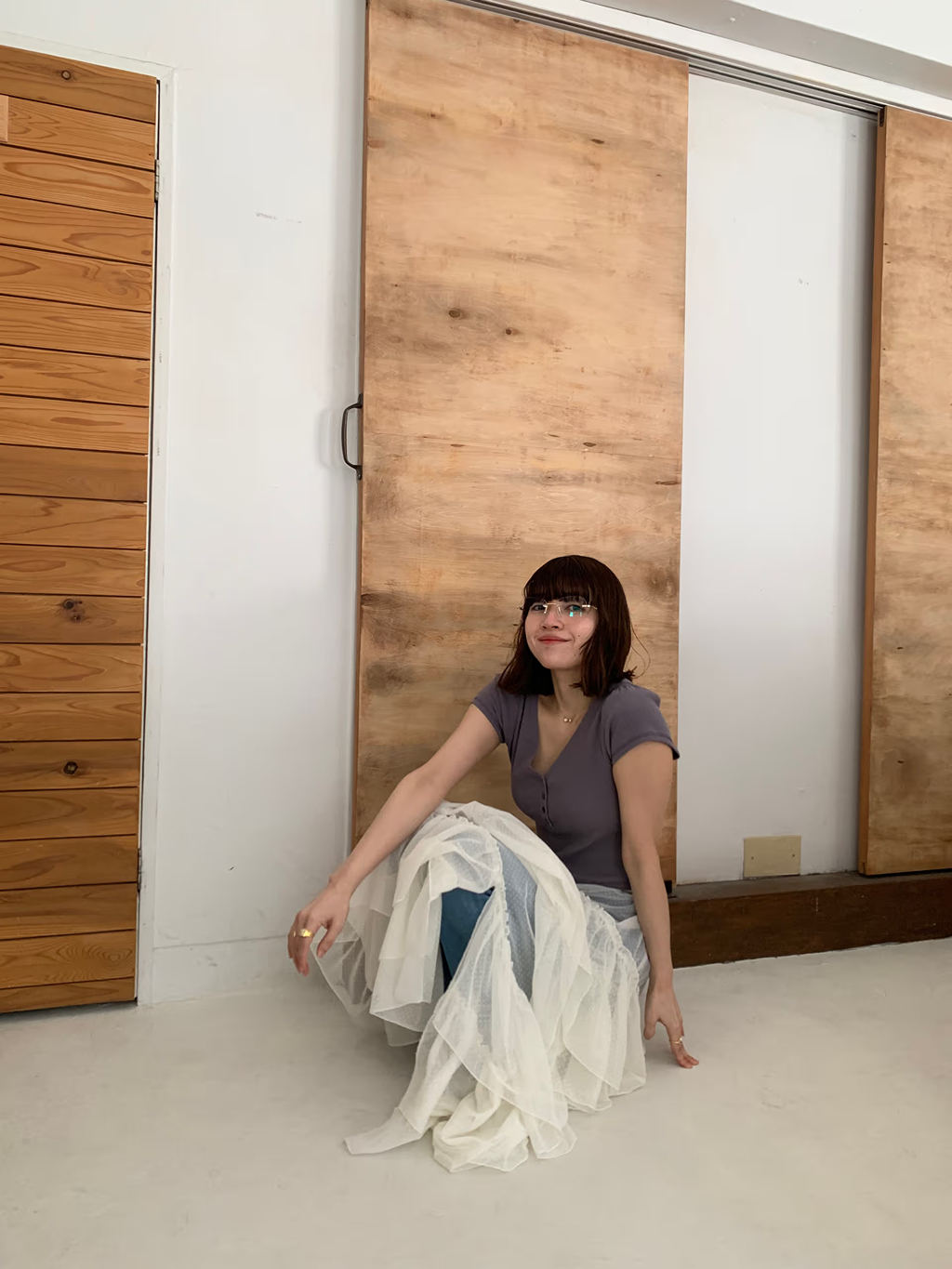 miyu maesakaさんの「CODE A｜M dramatic dot tulle skirt」を使ったコーディネート