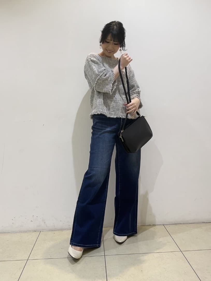 watanabeさんの「UNTITLED｜◆【洗える】ツイードドルマンブラウス」を使ったコーディネート