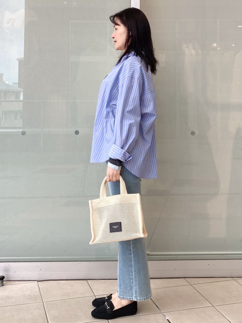 Jeanさんの「OPAQUE.CLIP｜バックシャンスキッパーシャツ【洗濯機OK】」を使ったコーディネート