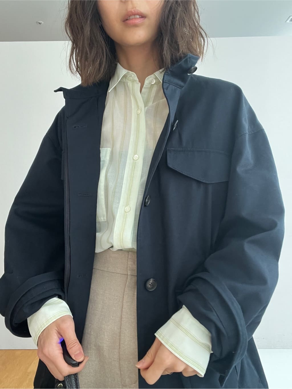 misaさんの「DRESSTERIOR｜【ウォッシャブル】コンパクトコットンミリタリーブルゾン」を使ったコーディネート