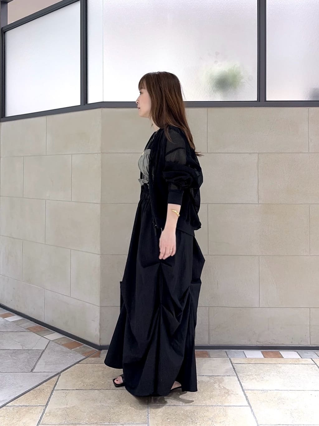 よねさんの「INDIVI｜メッシュブルゾン」を使ったコーディネート