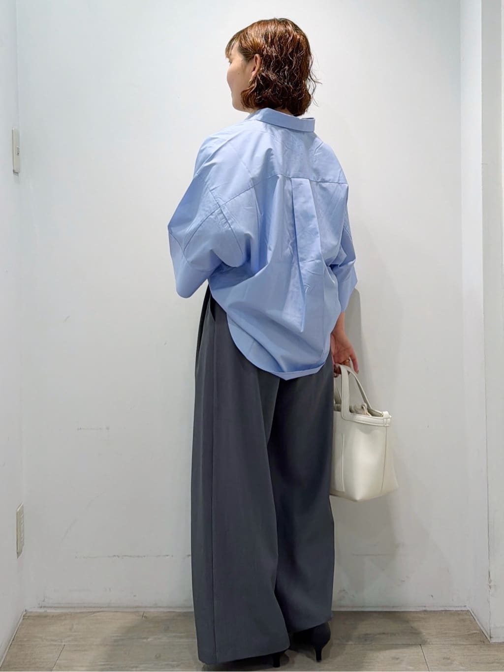 sumicaさんの「OPAQUE.CLIP｜【接触冷感】ハーフスリーブシャツ《洗濯機OK／防シワ加工》」を使ったコーディネート