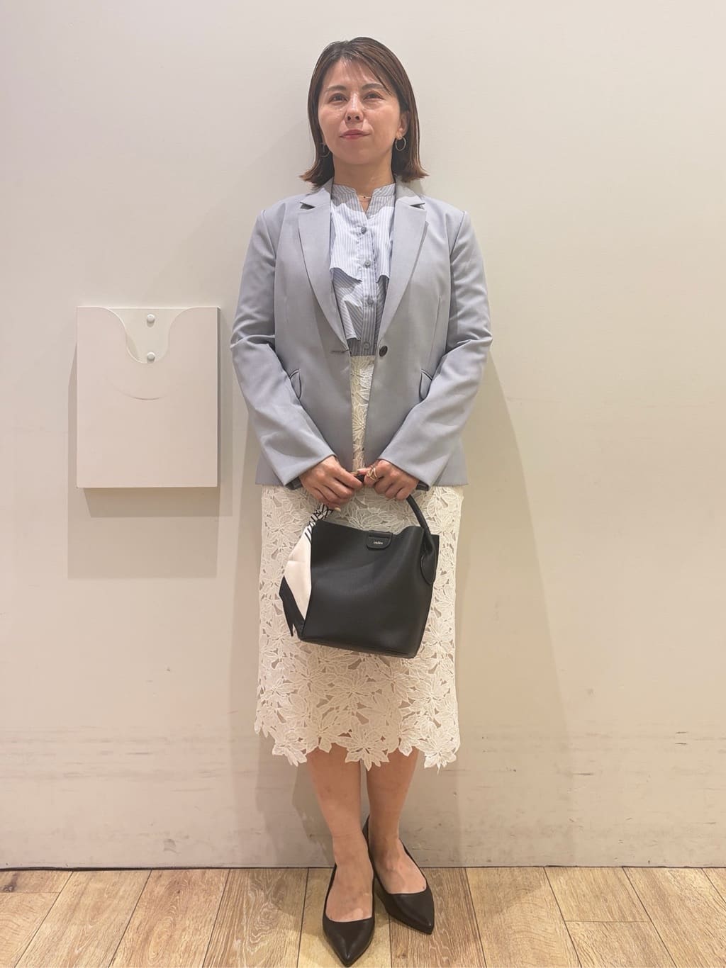 YUKOさんの「index｜ストレッチテーラードジャケット／セットアップ対応【洗濯機OK】」を使ったコーディネート