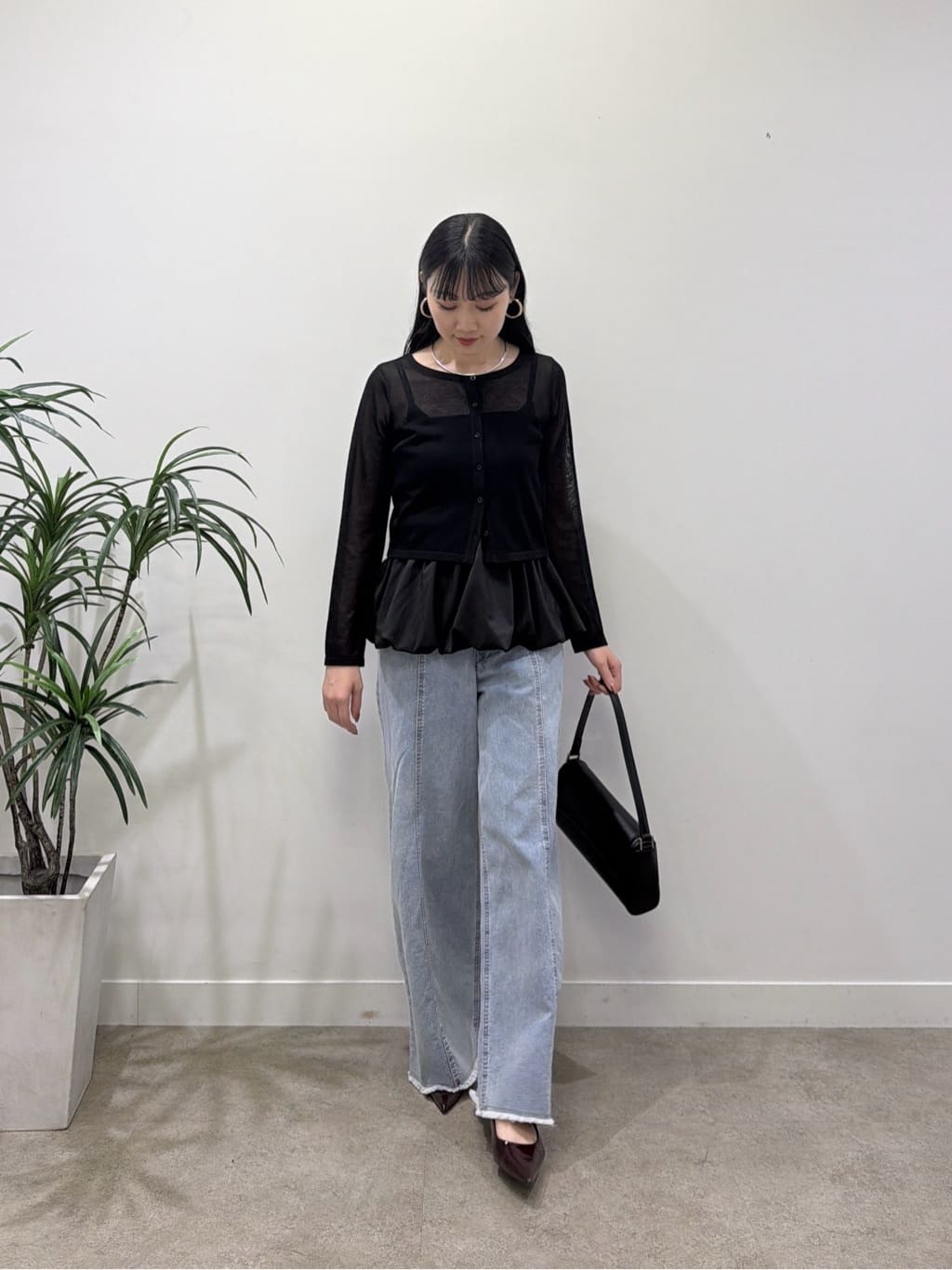 rinaさんの「INDIVI｜ビスチェシアーアンサンブル」を使ったコーディネート
