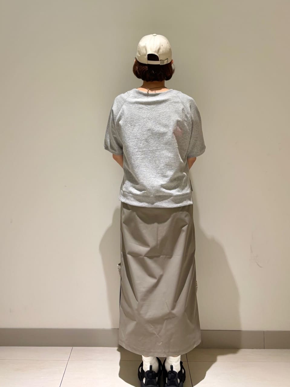 Haruさんの「Dessin｜【洗える】ミニ裏毛刺繍ロゴプルオーバー」を使ったコーディネート
