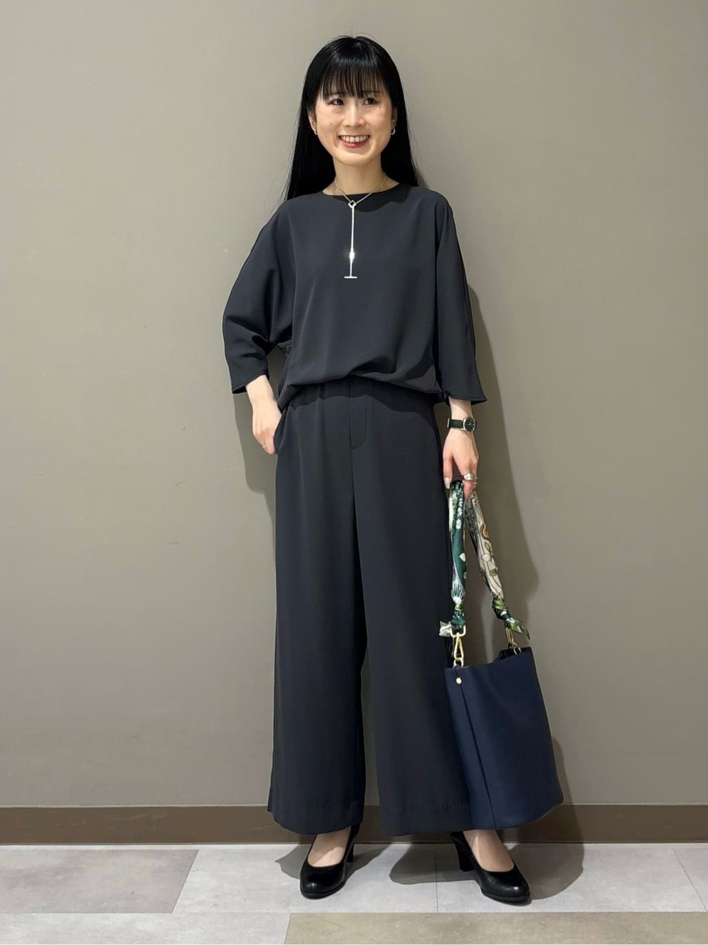 KEIKOさんの「INDIVI｜【接触冷感／透湿／着る日傘】ノーカラージャケット」を使ったコーディネート