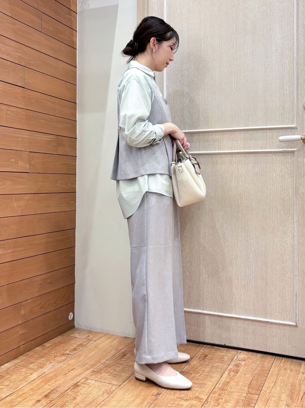 なみさんの「SHOO･LA･RUE｜【2点セット/S-LL】着回し力も抜群 着るだけで決まる大人上品セットアップ」を使ったコーディネート