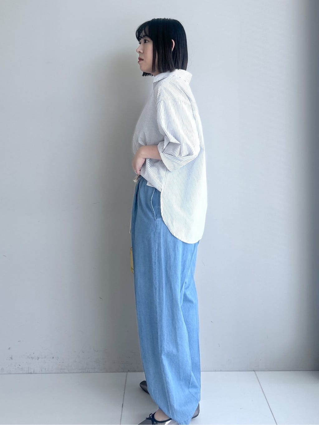 Hirokaさんの「Dessin｜【洗える】スキッパーシャツブラウス」を使ったコーディネート