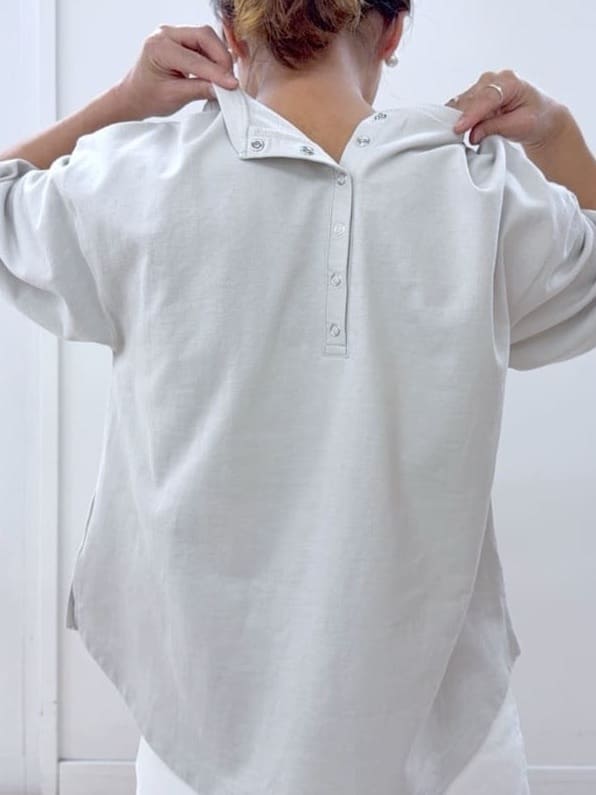 Osawaさんの「Dessin｜【360度可愛い】バックヘンリーカットソー5分袖」を使ったコーディネート