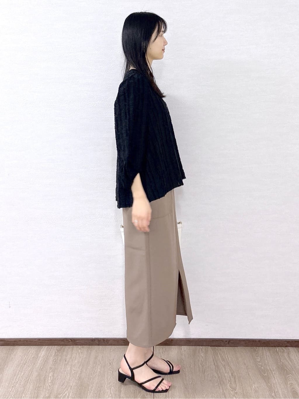sachikoさんの「OPAQUE.CLIP｜フリンジジャカードブラウス【洗濯機OK】」を使ったコーディネート