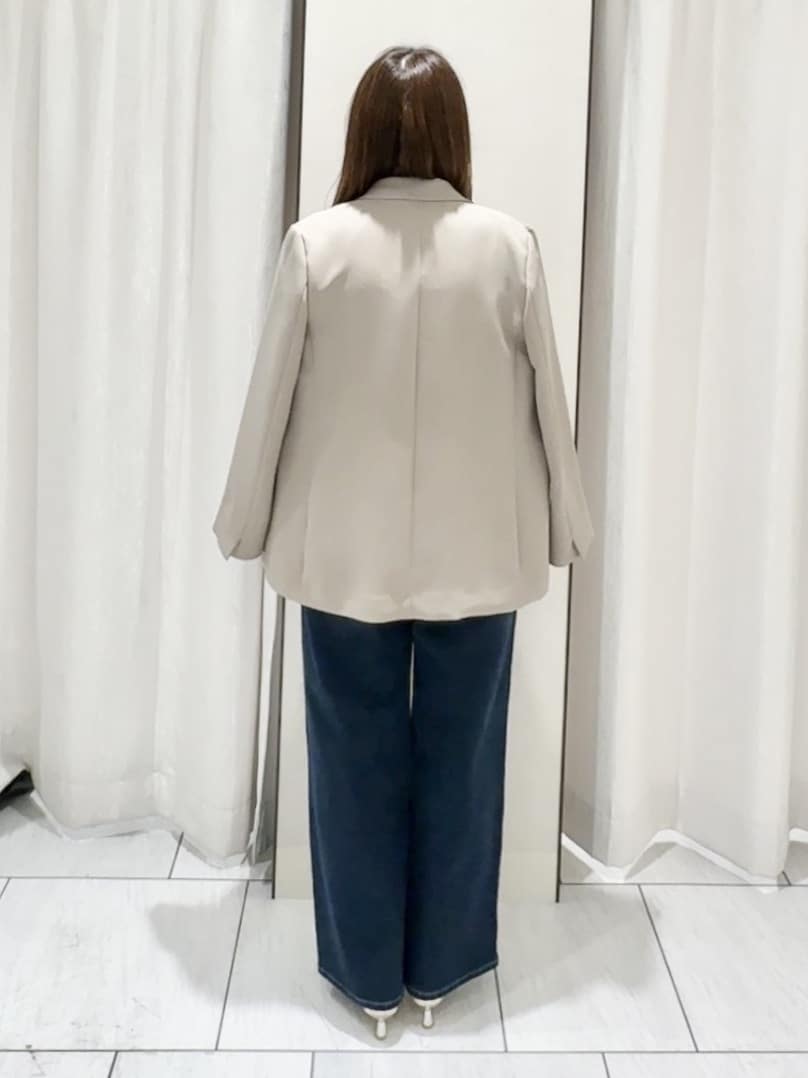 ʏᴜᴋɪᴋᴏさんの「UNTITLED｜◆【洗える/ストレッチ性】ダブルブレストジャケット」を使ったコーディネート