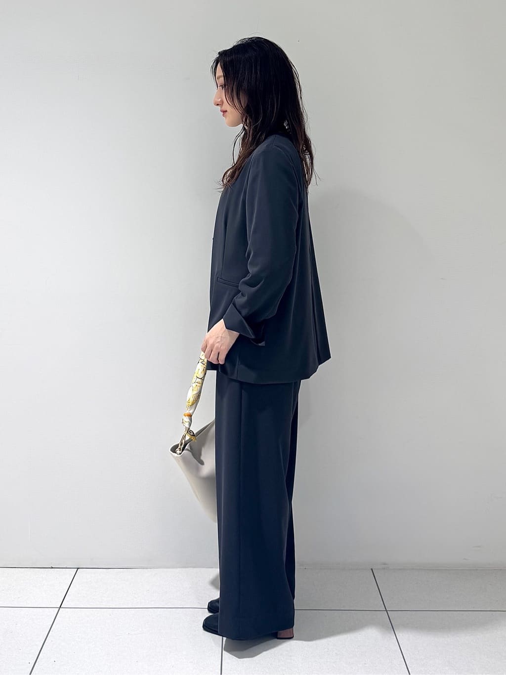 そんさんの「INDIVI｜【接触冷感／透湿／着る日傘】ノーカラージャケット」を使ったコーディネート