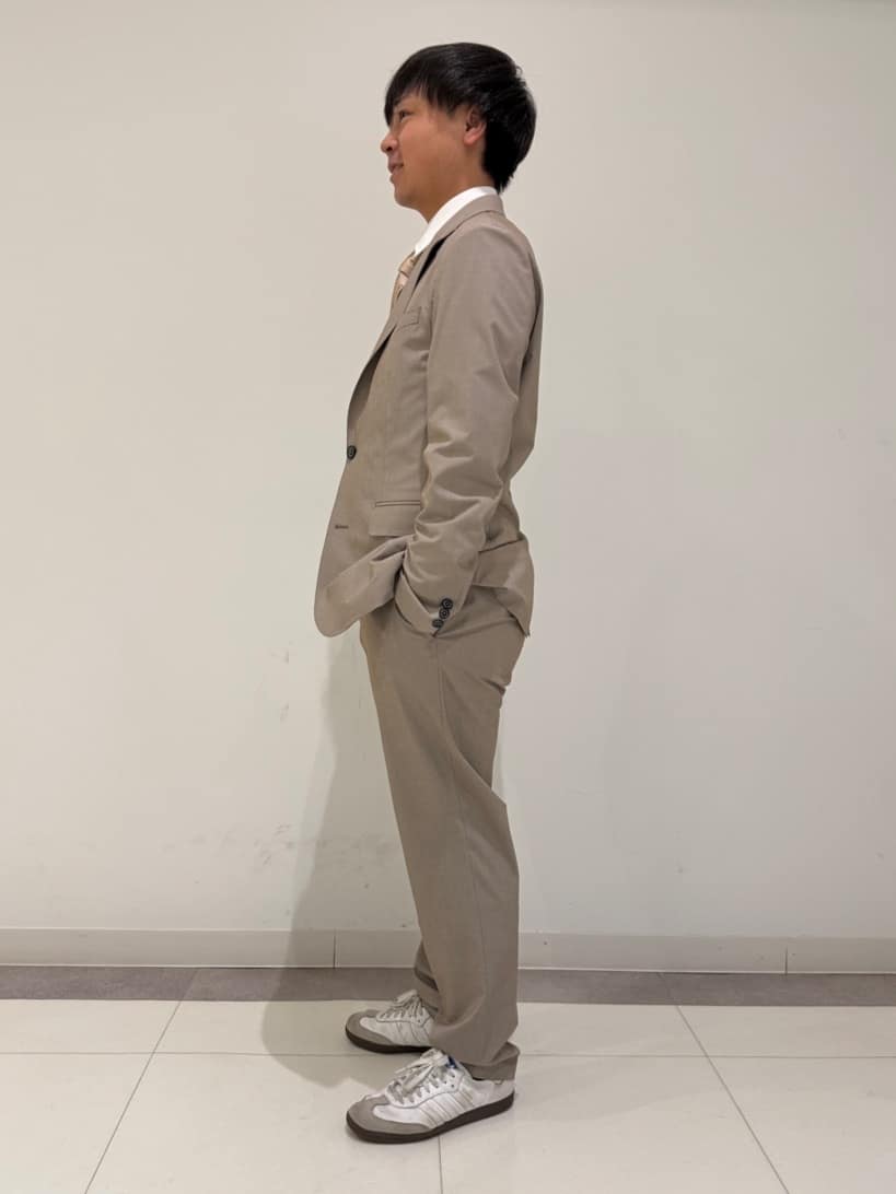 MATSUBARAさんの「DRESSTERIOR｜【セットアップ可/MonoMax4月号掲載/Safari5月号掲載】CARREMAN ストレッチジャ」を使ったコーディネート