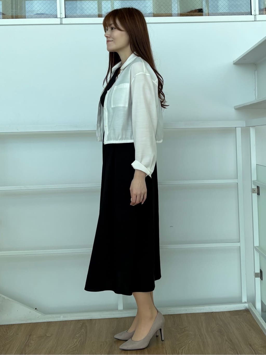 sayaさんの「COUP DE CHANCE｜【手洗い可】クロップドシャツ」を使ったコーディネート