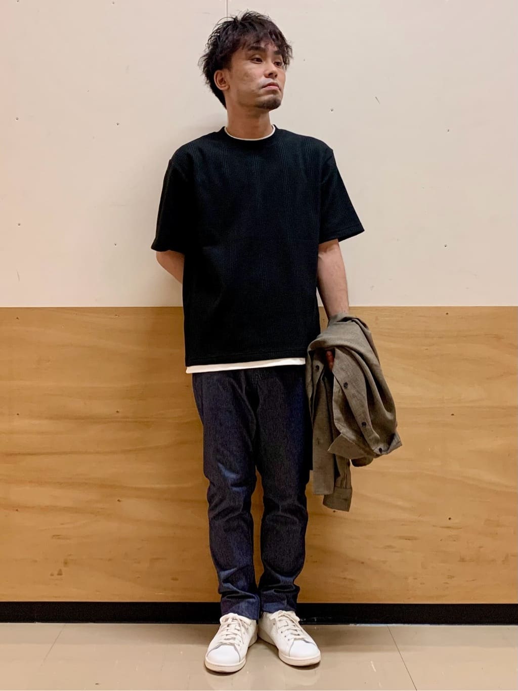 MATUさんの「THE SHOP TK｜【LINO FINE】リネンライク 長袖シャツ UVカット/イージーケア/吸水速乾/洗濯機OK」を使ったコーディネート